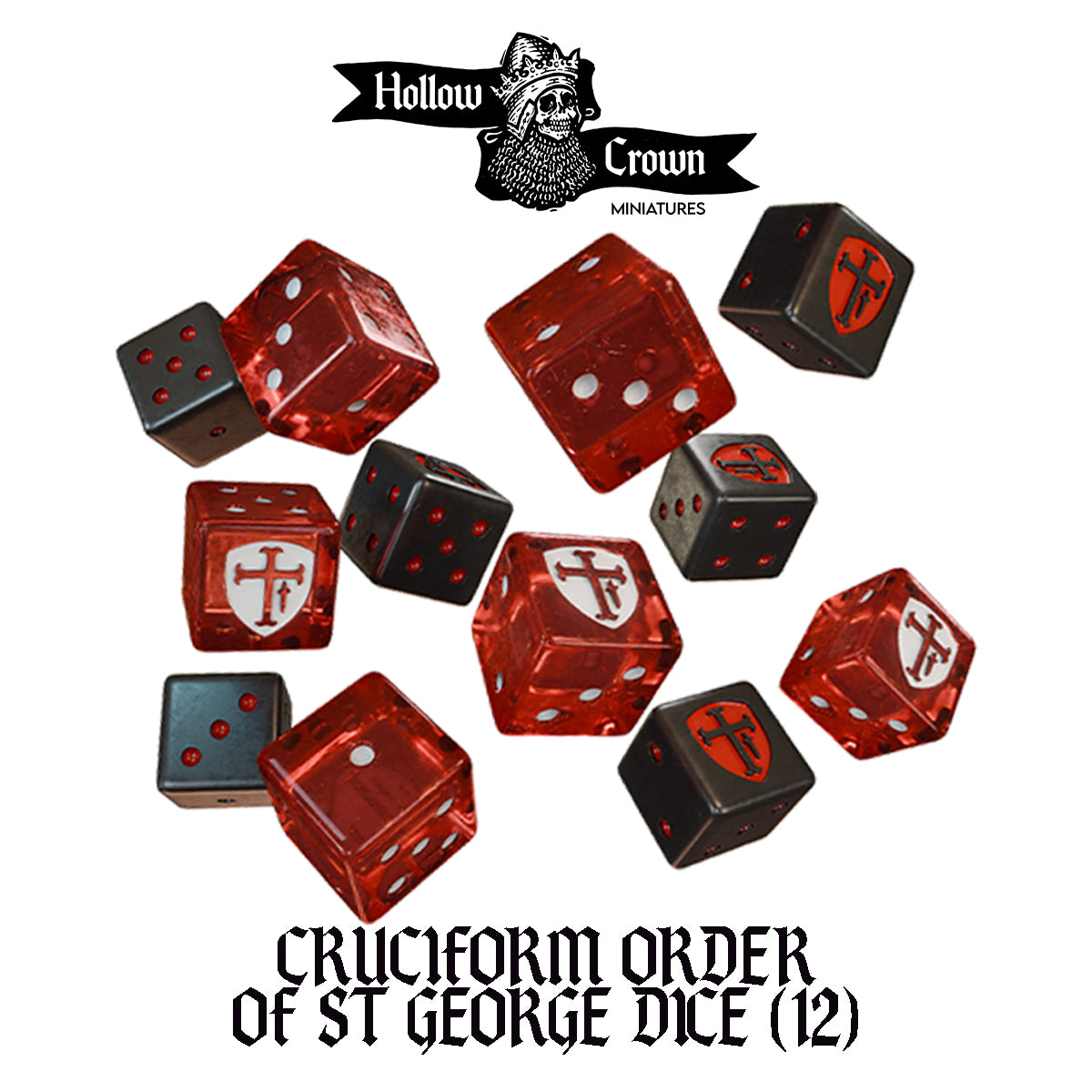 Cruciform Order Dice x 12